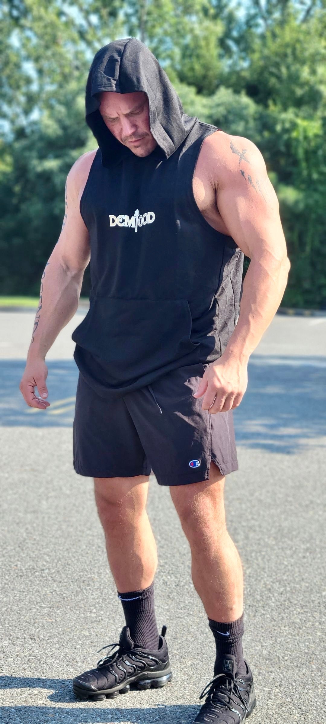 DemiGod Hooded Muscle Tank