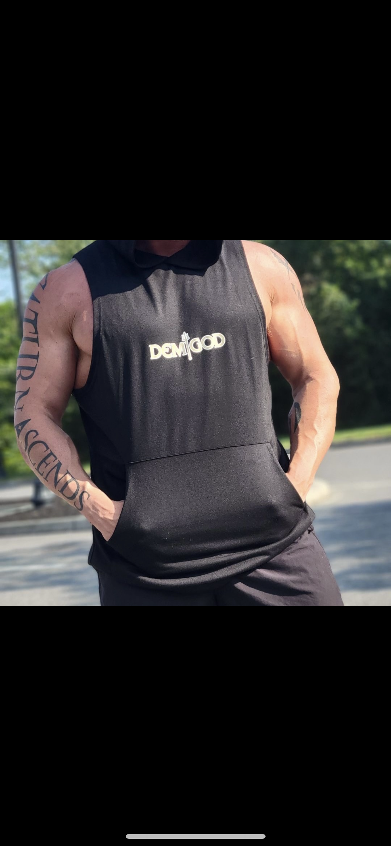 DemiGod Hooded Muscle Tank