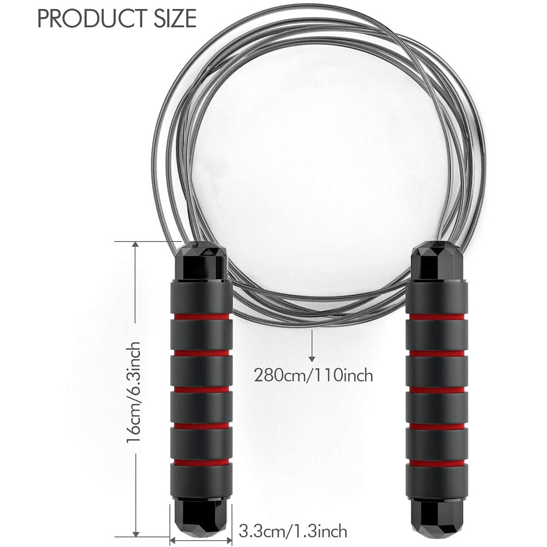 Jumping Rope Cable with Ball Bearings